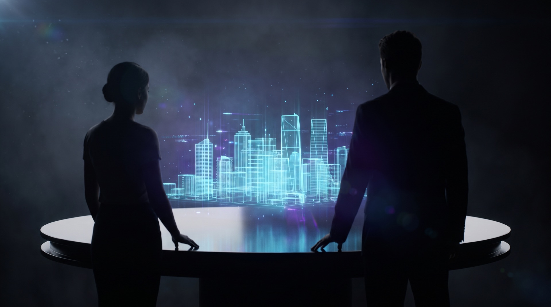 Holographic digital twin planning table