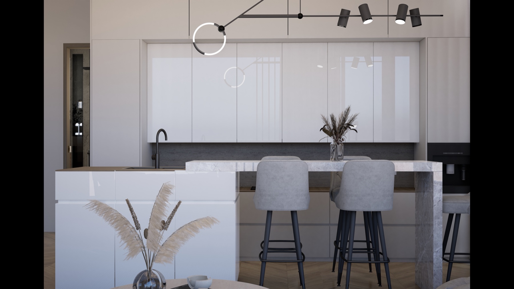 LA Residence, one bedroom Unit A, view 3