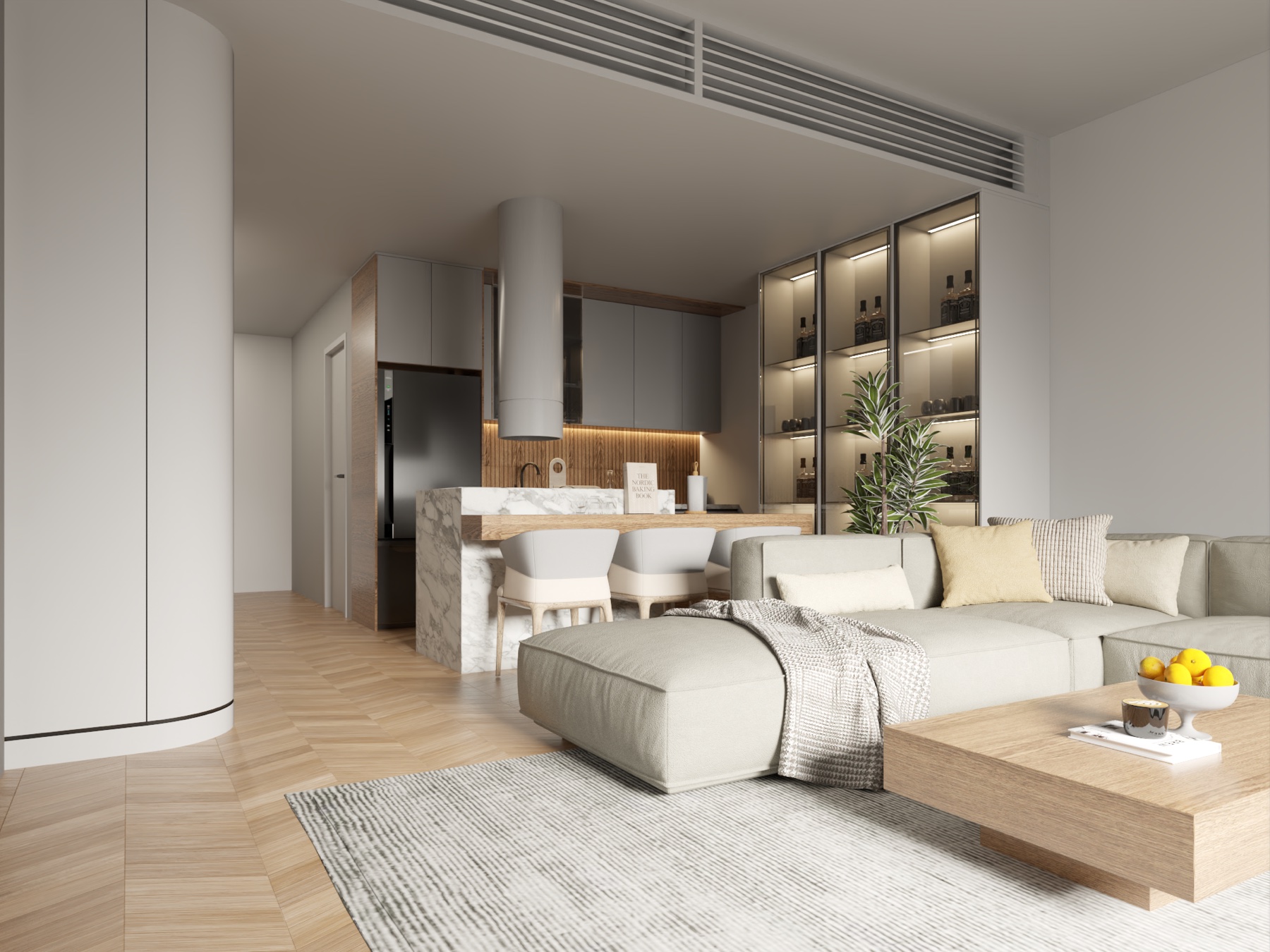 LA Residence, two bedroom residence, view 4