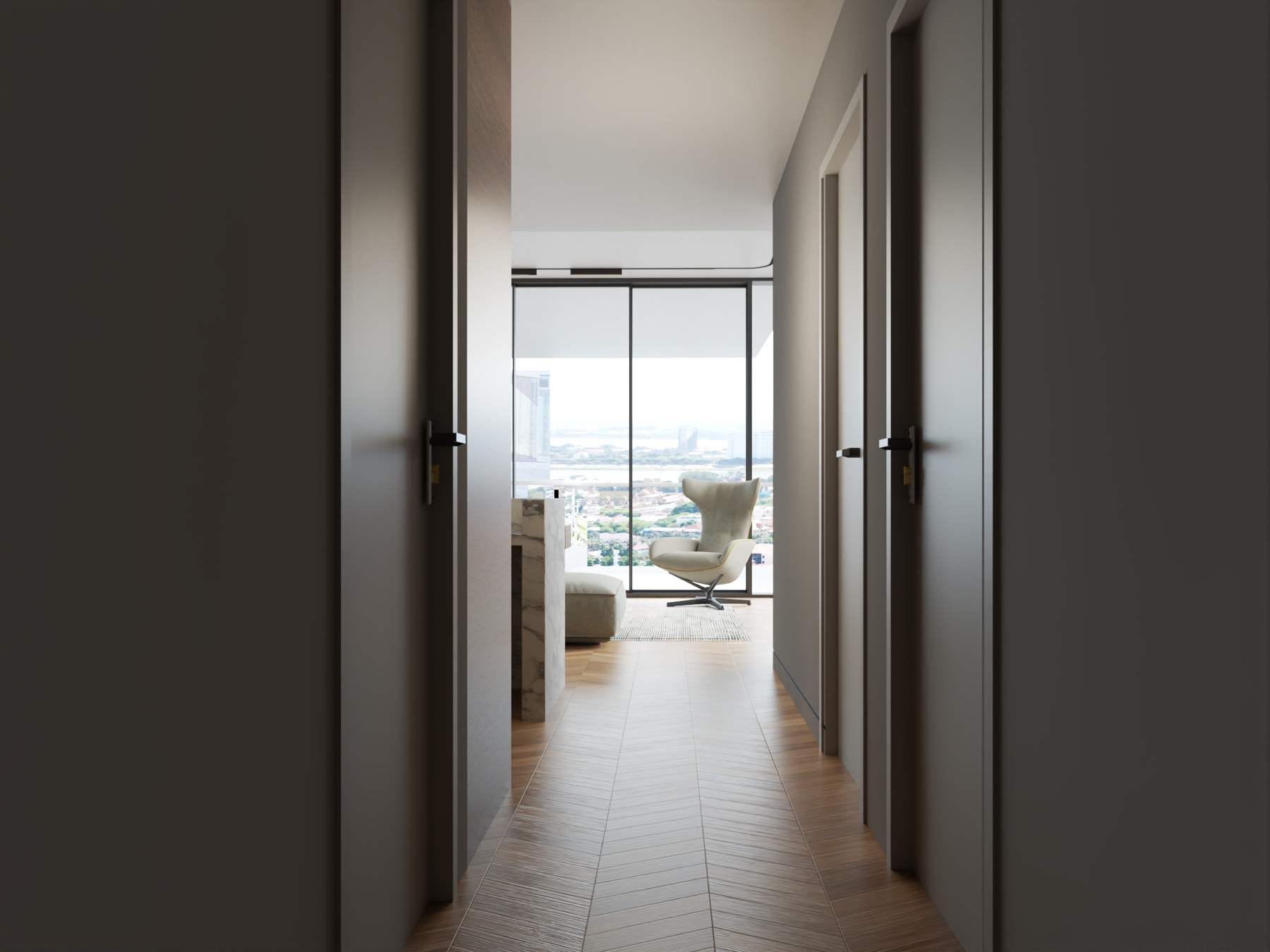 LA Residence, two bedroom residence, view 5