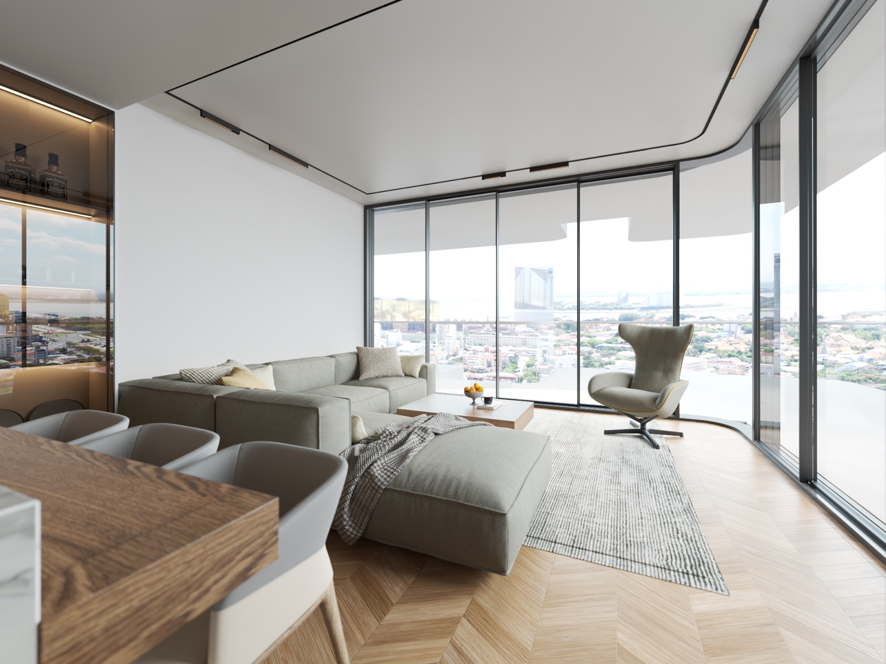 LA Residence, two bedroom residence, view 8
