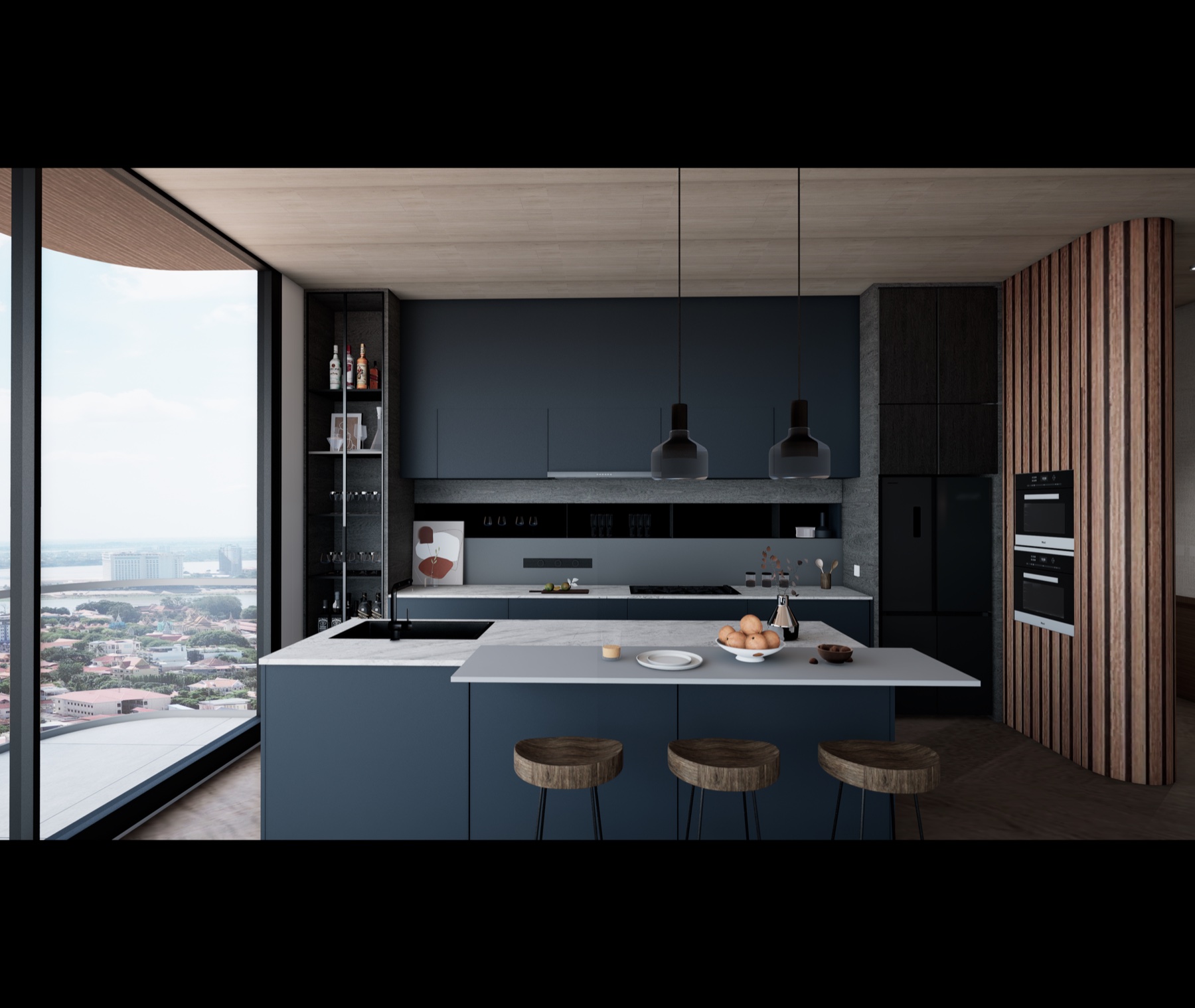 LA Residence, three bedroom Unit C, view 4
