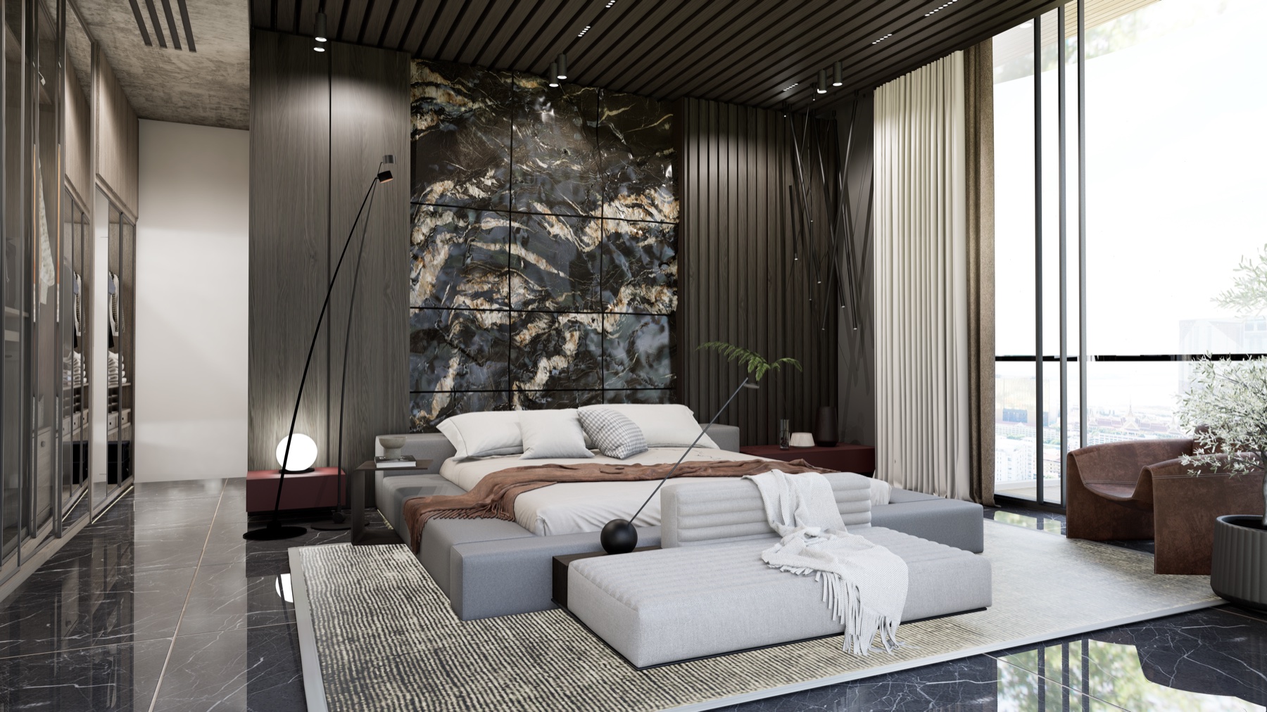 LA Residence, penthouse, view 7