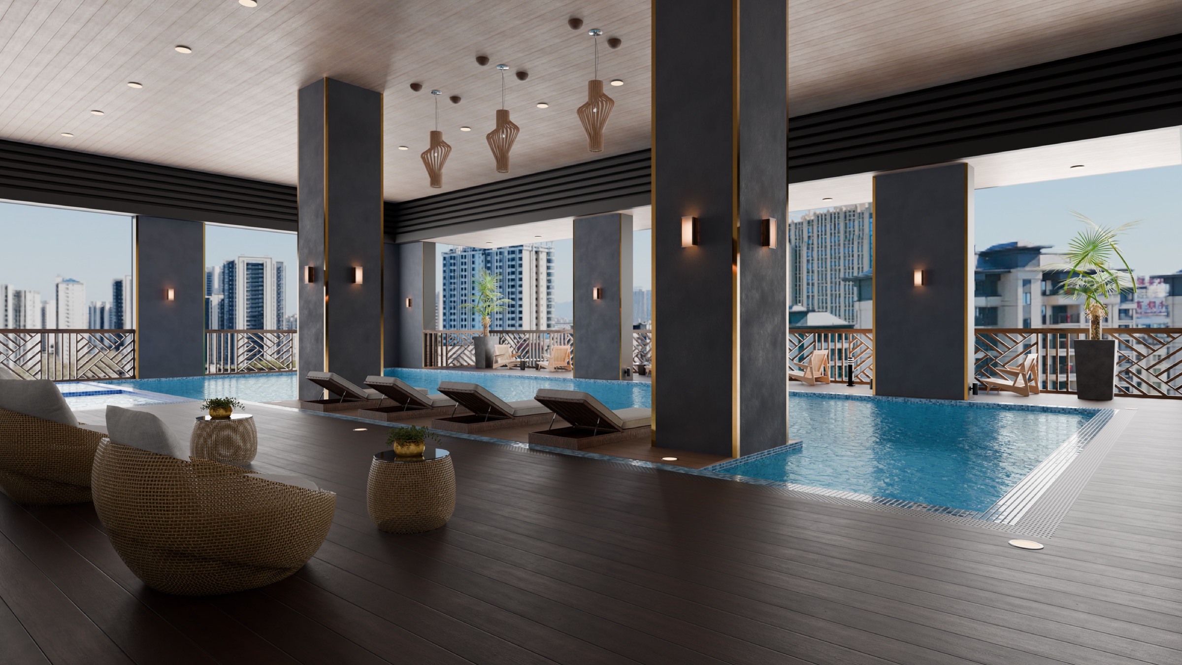 Mahathan, pool deck