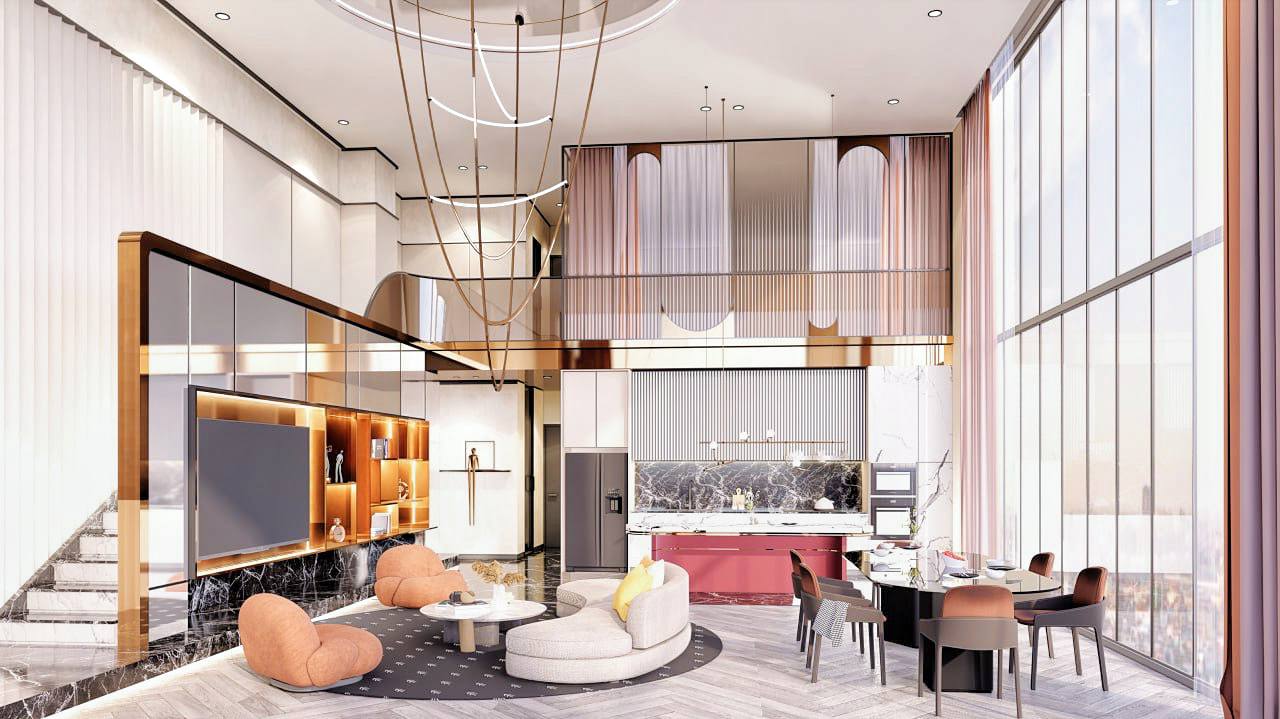 Duplex King, developer-supplied interior, view 1