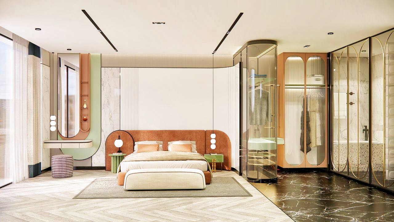 Duplex King, developer-supplied interior, view 3