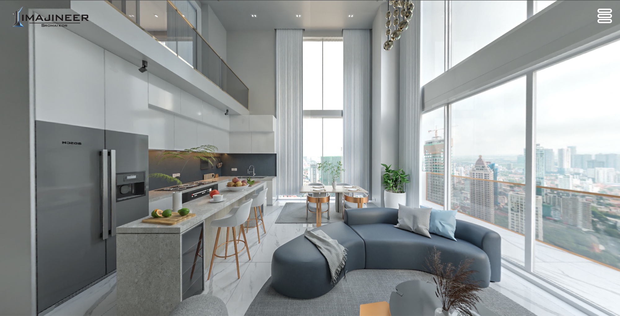 Duplex King, Imajineer remodeled interior, view 1