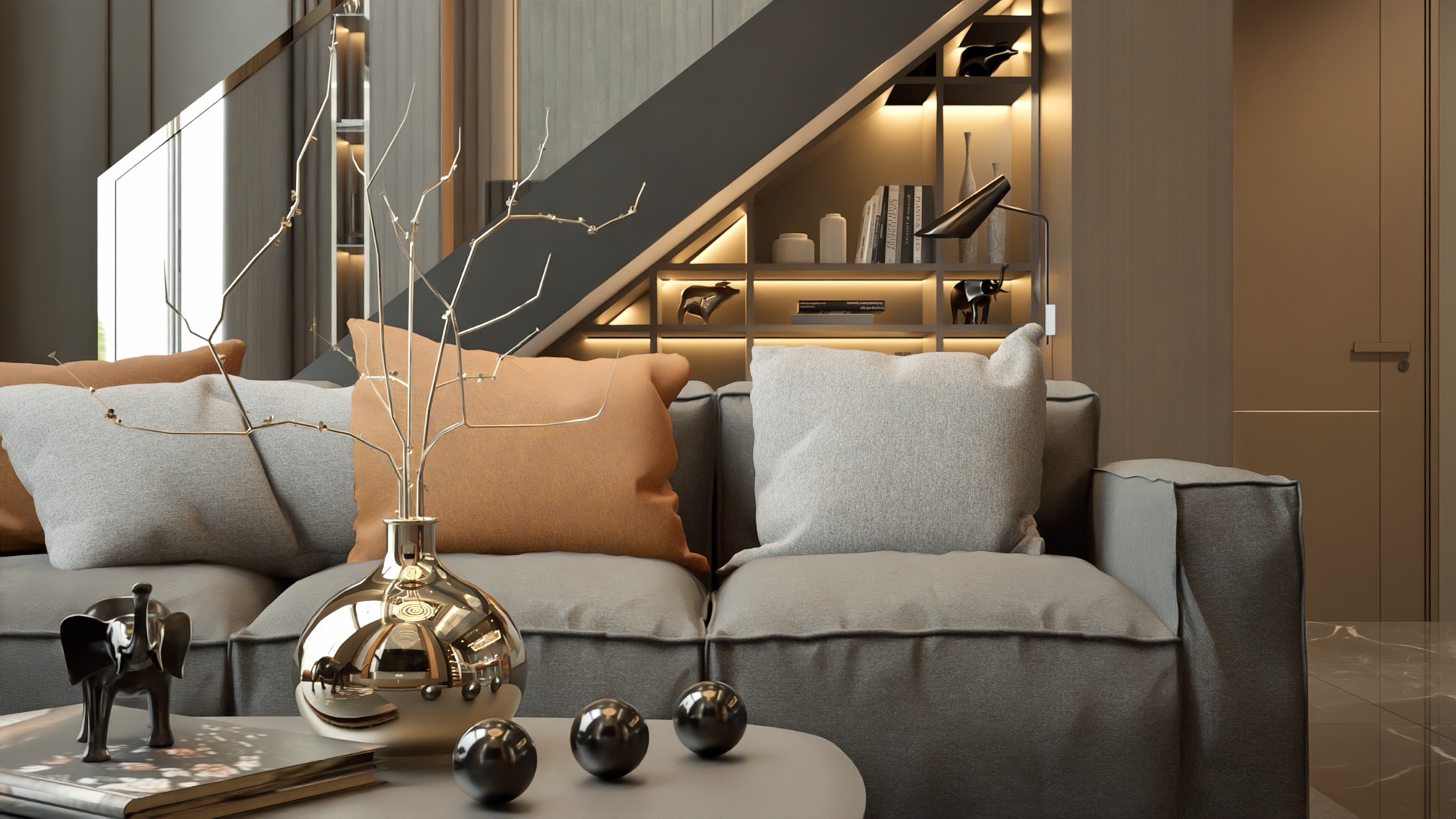 Duplex Queen, Imajineer remodeled interior, view 3