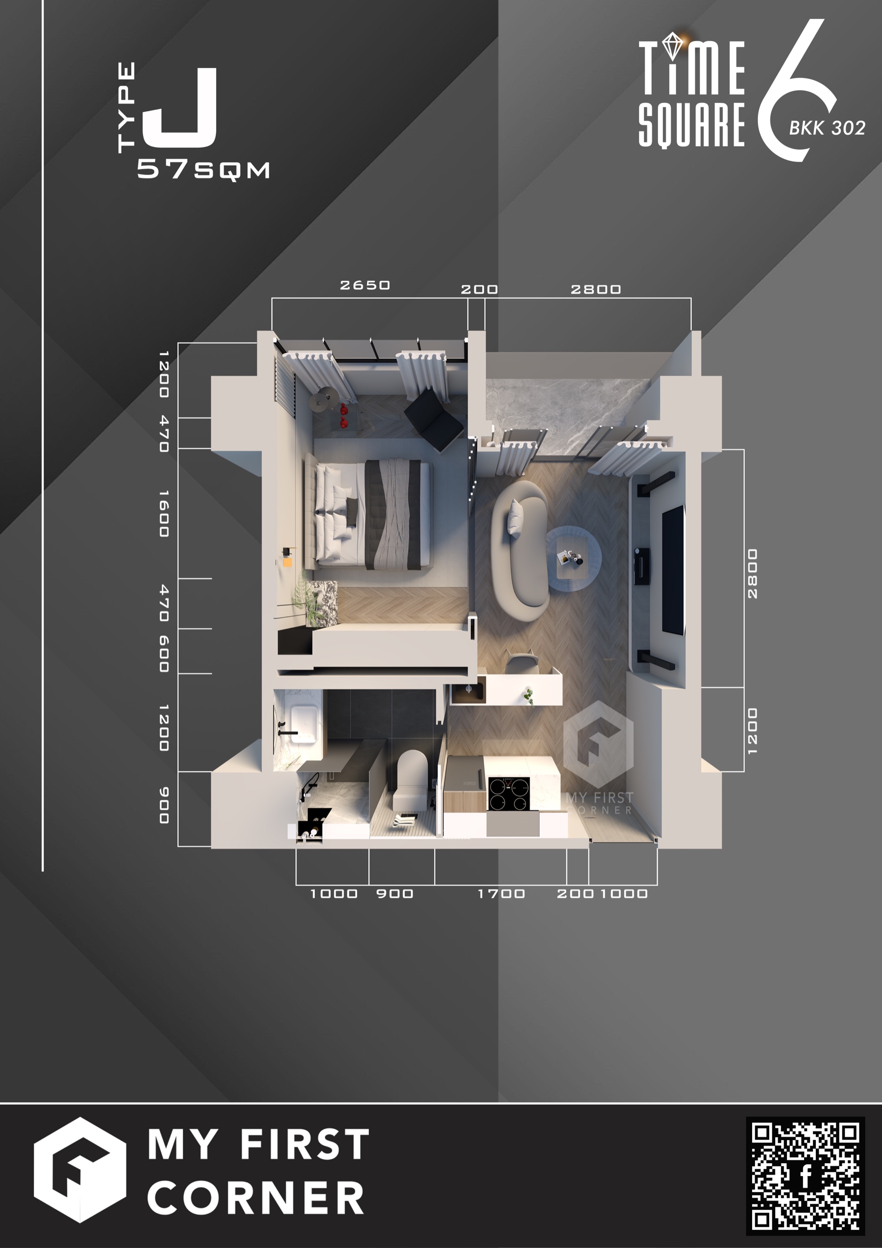 Unit J, Imajineer furnished 3D layout