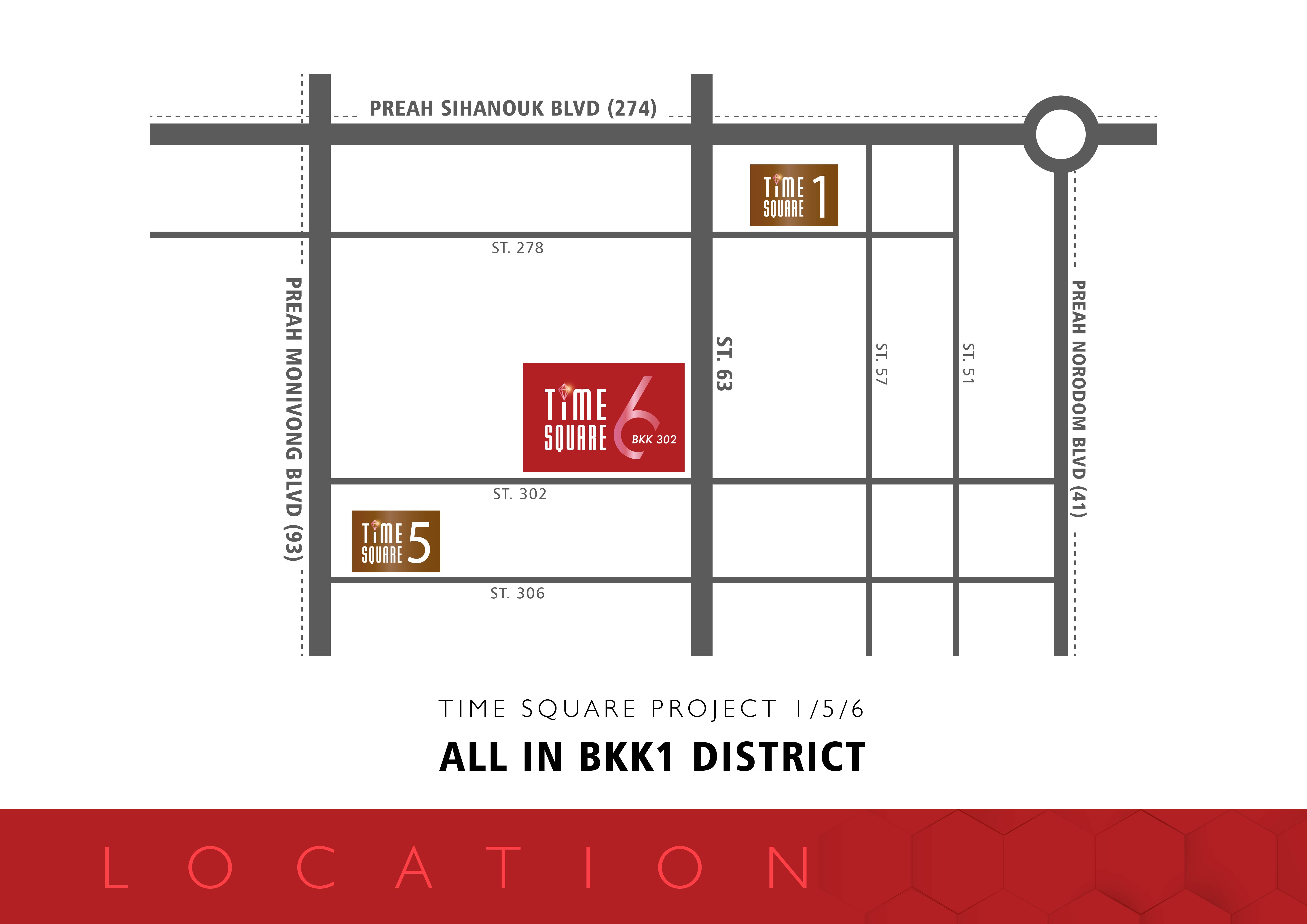 Developer-supplied location map slide for Time Square 6